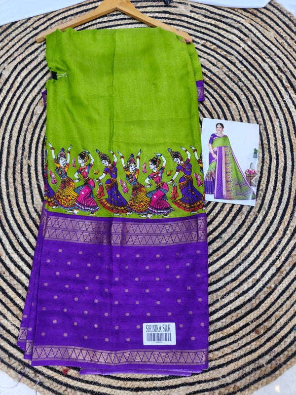 Z04 kalamkari dola silk