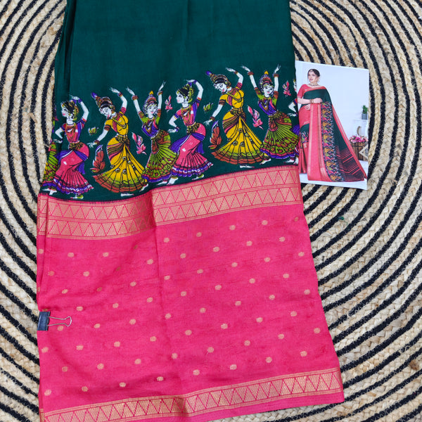Z04 kalamkari dola silk