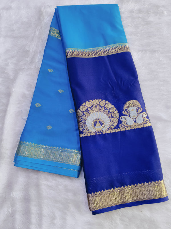 D14 crape mysore silk saree