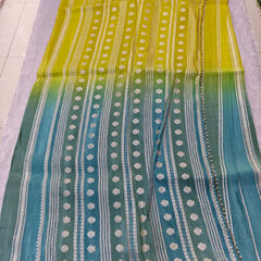 C07 cutdhana work chinnon crape saree