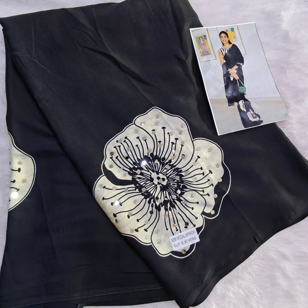 K16 Modal saree mirror work