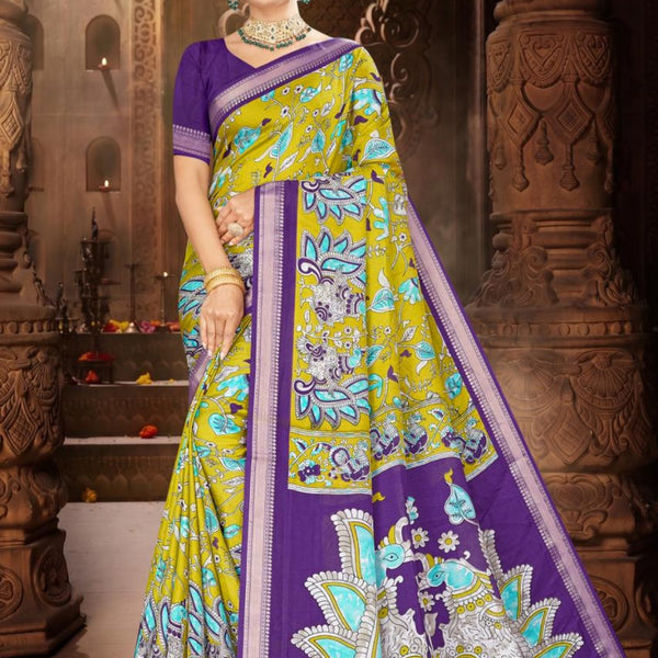 K13 Georgette saree with viscose border