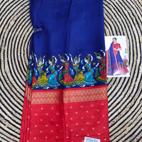 Z04 kalamkari dola silk
