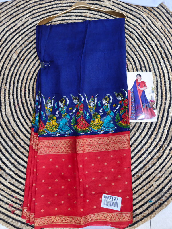 Z04 kalamkari dola silk