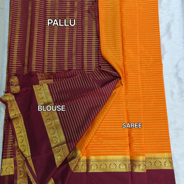 D11 CRAPE MYSORE SILK SAREE