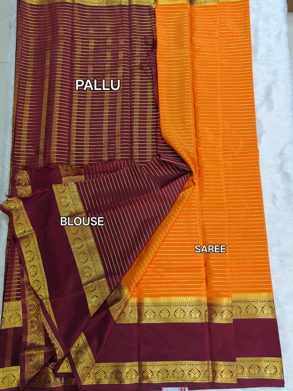 D11 CRAPE MYSORE SILK SAREE
