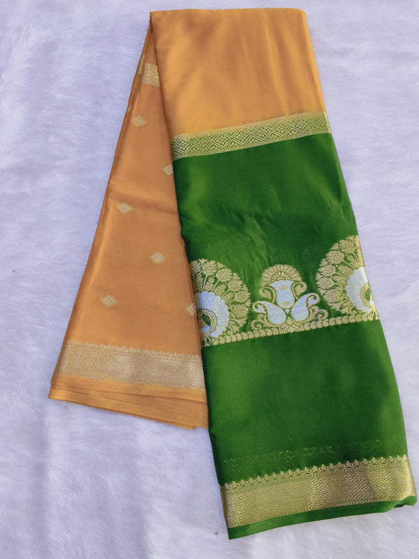 D14 crape mysore silk saree