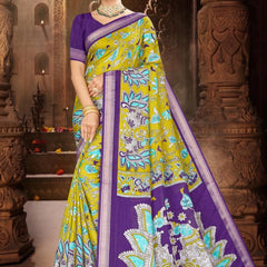 K13 Georgette saree with viscose border