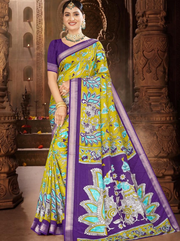 K13 Georgette saree with viscose border
