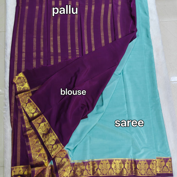 D10 CRAPE MYSORE SILK SAREE