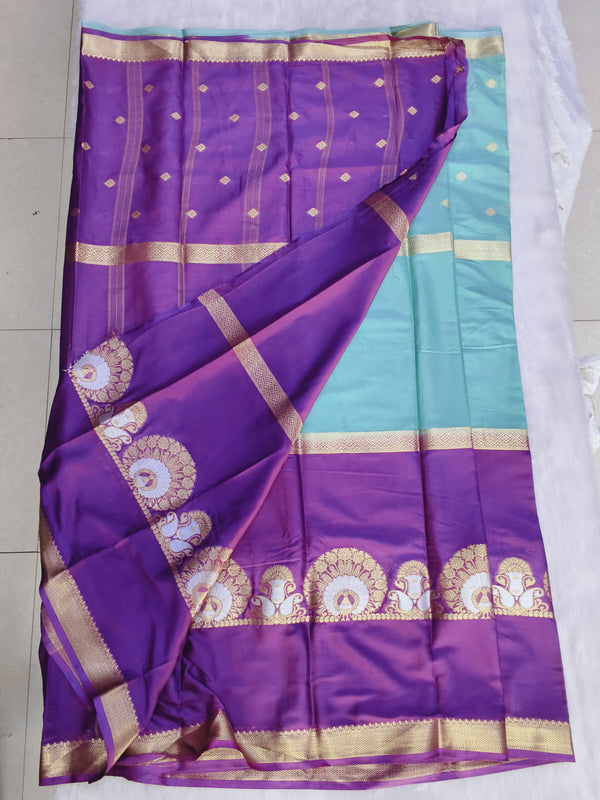D14 crape mysore silk saree