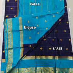 Z09 crape mysore silk gap border chex