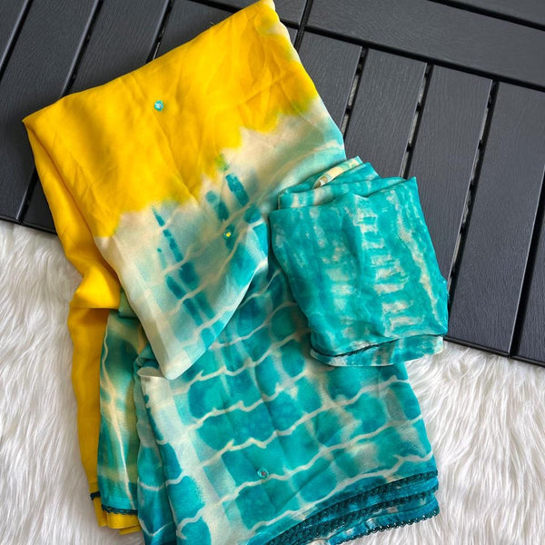 K21 soft Georgette celebrity inspired sarees