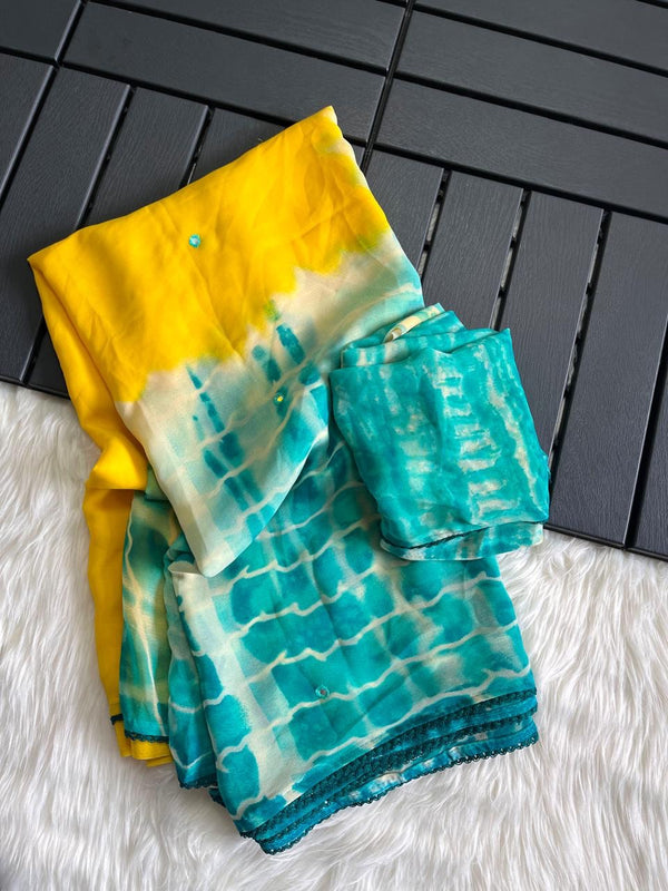 K21 soft Georgette celebrity inspired sarees