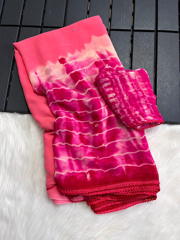 K21 soft Georgette celebrity inspired sarees
