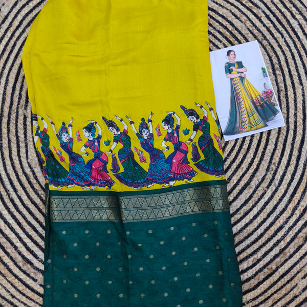 Z04 kalamkari dola silk