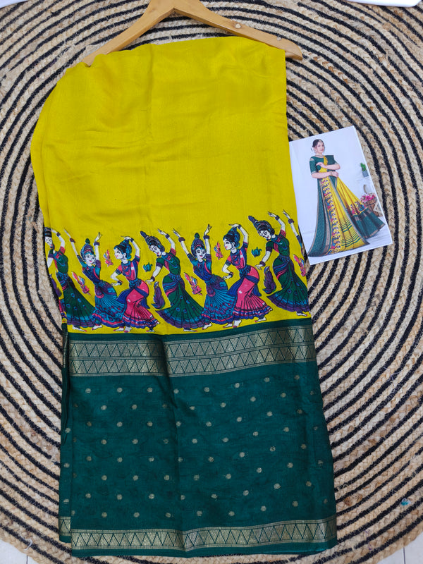 Z04 kalamkari dola silk