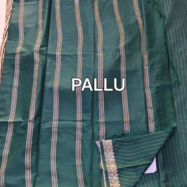 B13 crape mysore silk saree with banarasi blouse